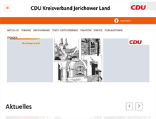 Tablet Screenshot of cdu-jerichowerland.de